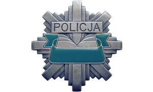 Na zdjęciu widoczna odznaka policyjna